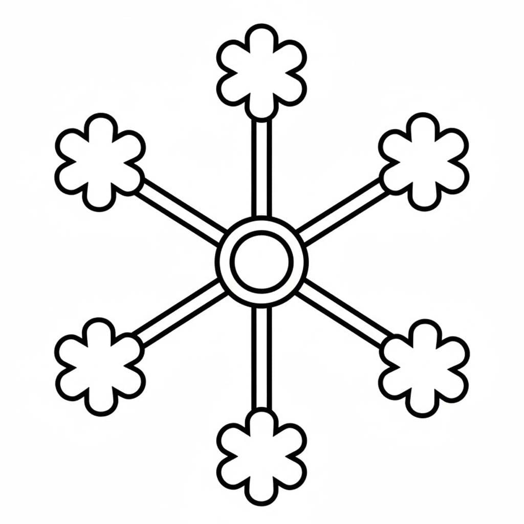 Sneeuwvlok voor kinderen