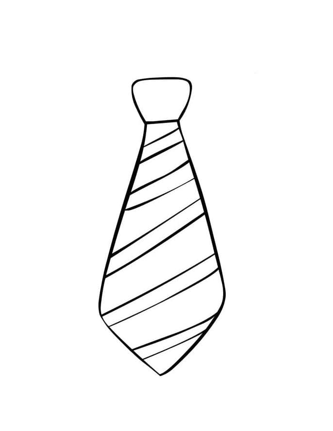 Stropdas afdrukbaar simpel