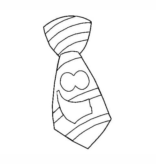 Stropdas gratis afdrukbaar voor kinderen