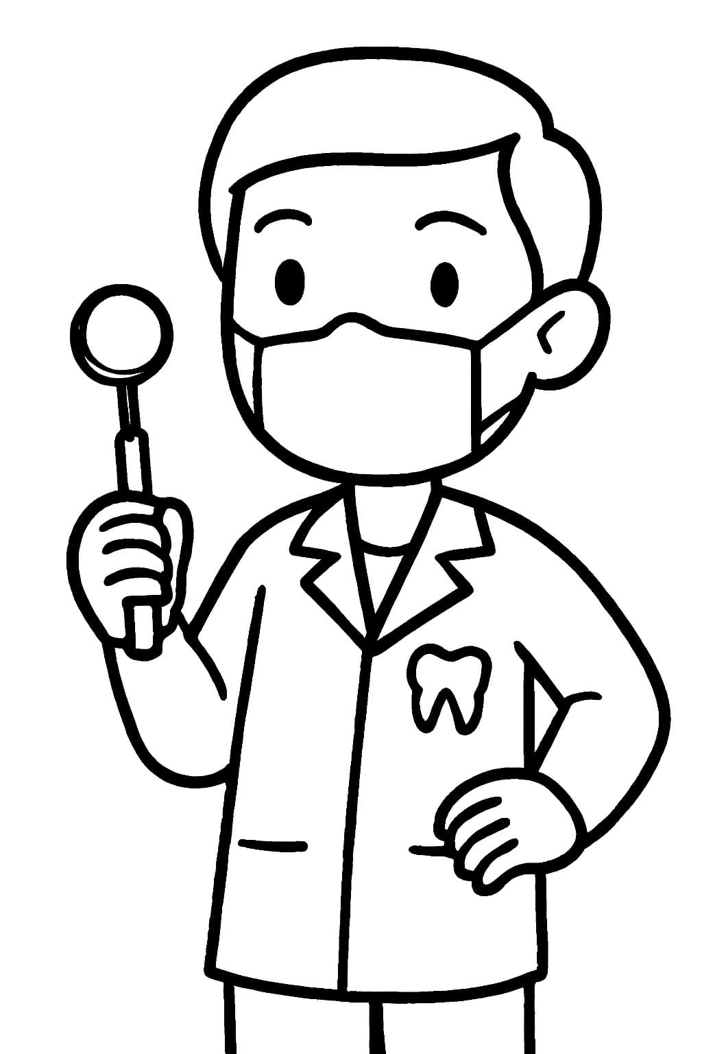 Tandarts afdrukbaar simpel