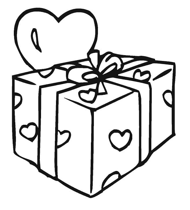 Tekenen Kerstcadeau eenvoudig