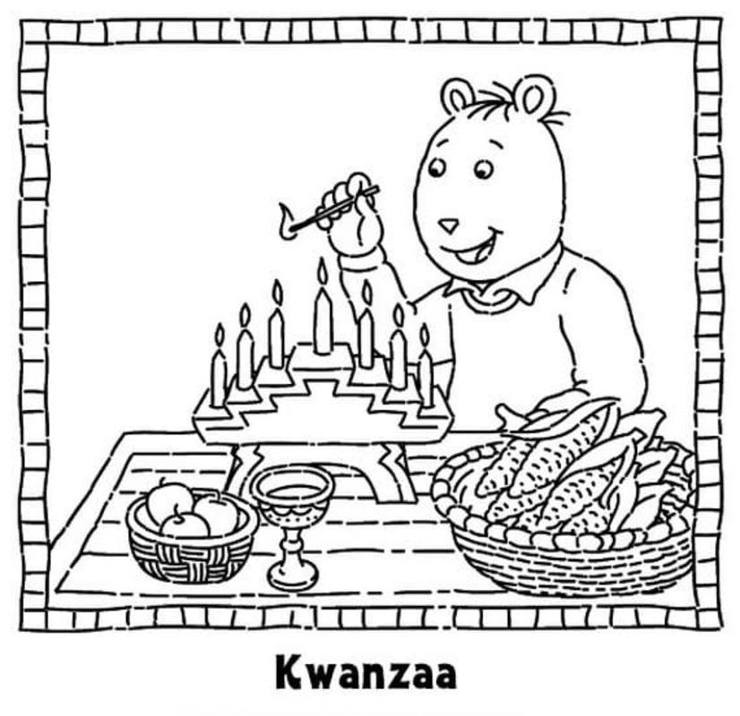 Tekenen Kwanzaa 4