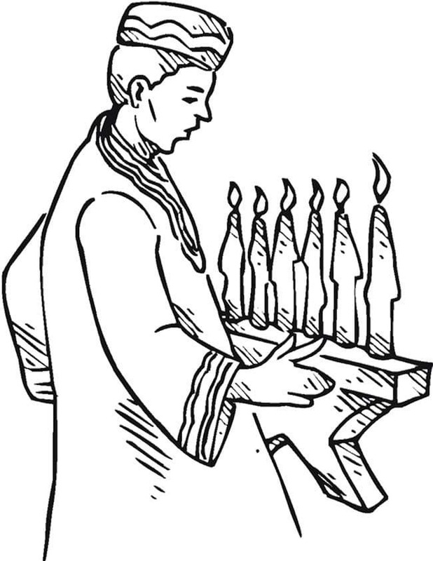 Tekenen Kwanzaa gratis afdrukbaar