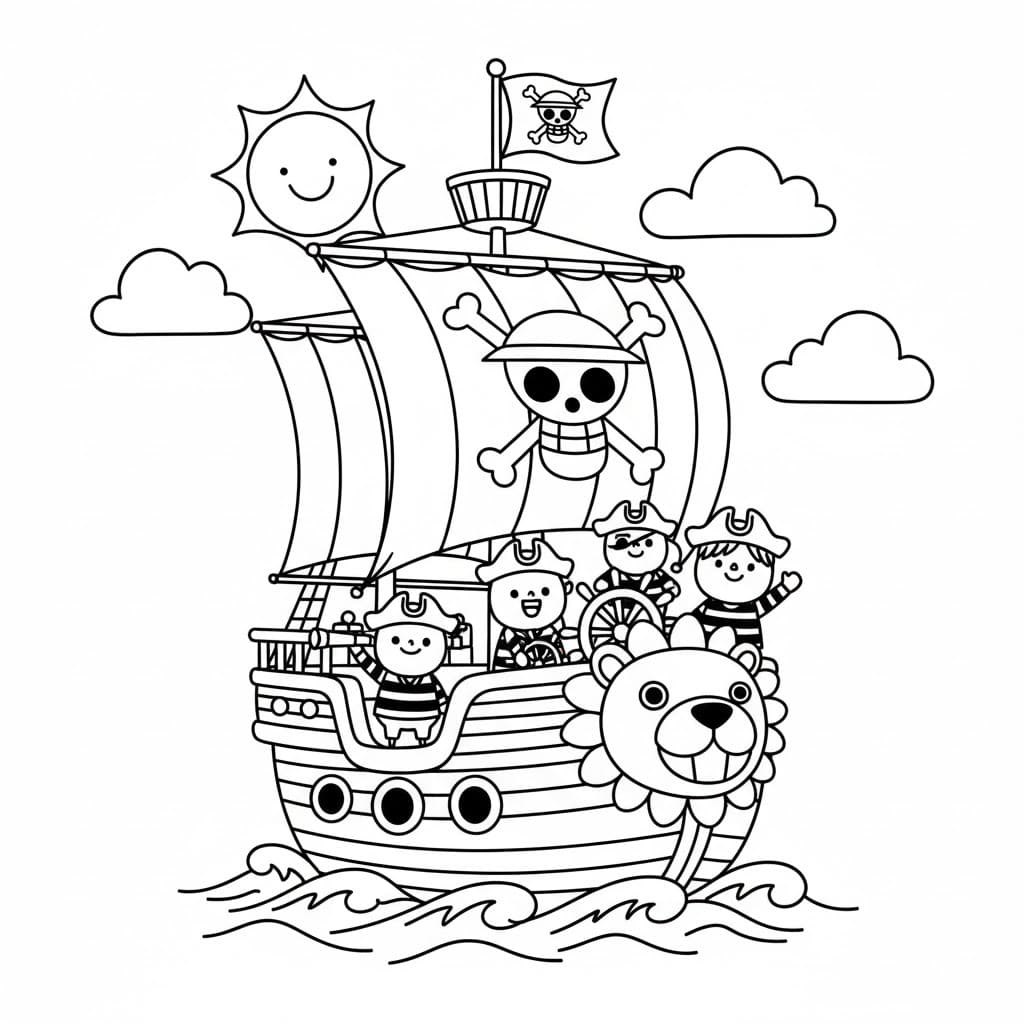 Tekenen Piratenschip basis