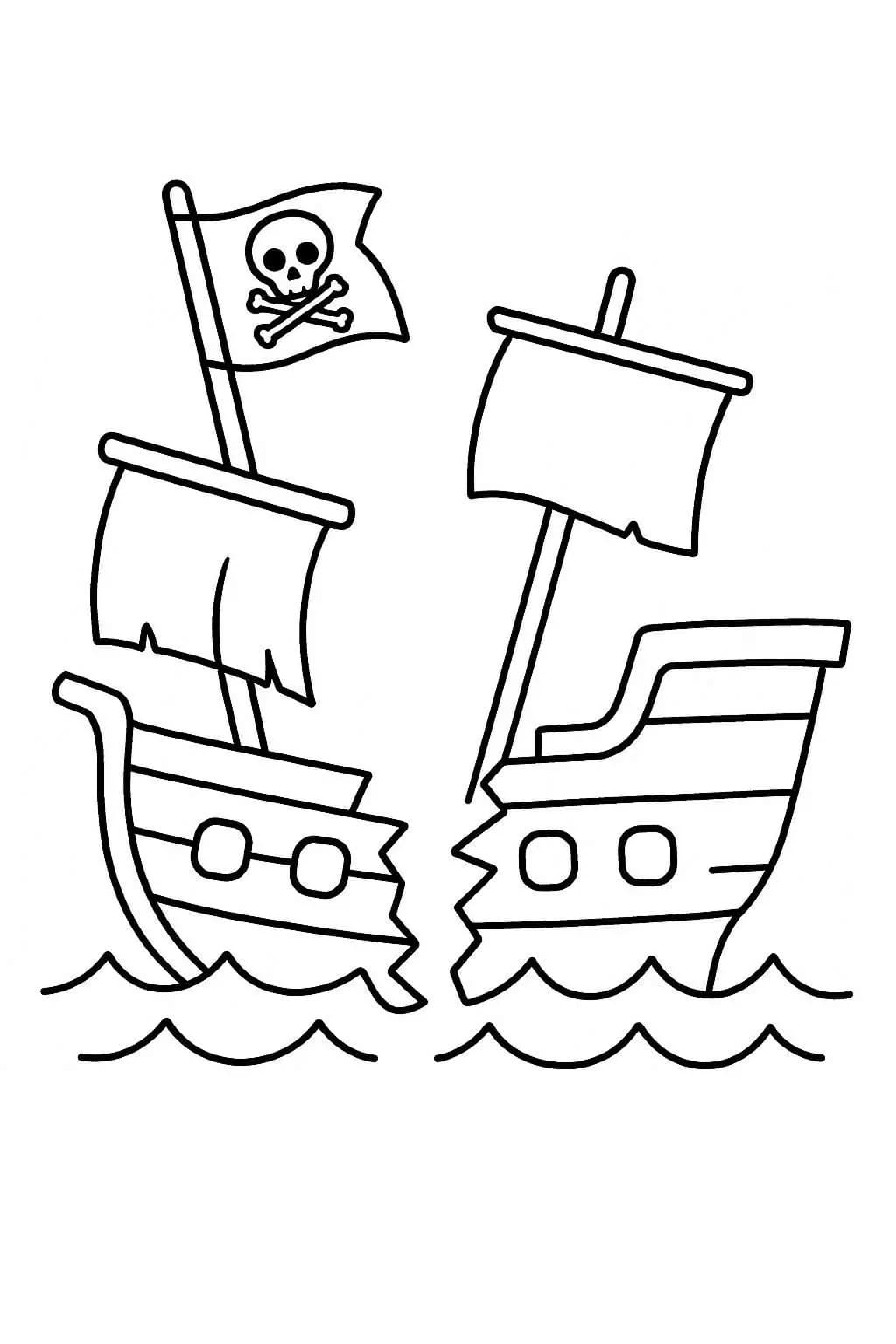 Tekenen Piratenschip