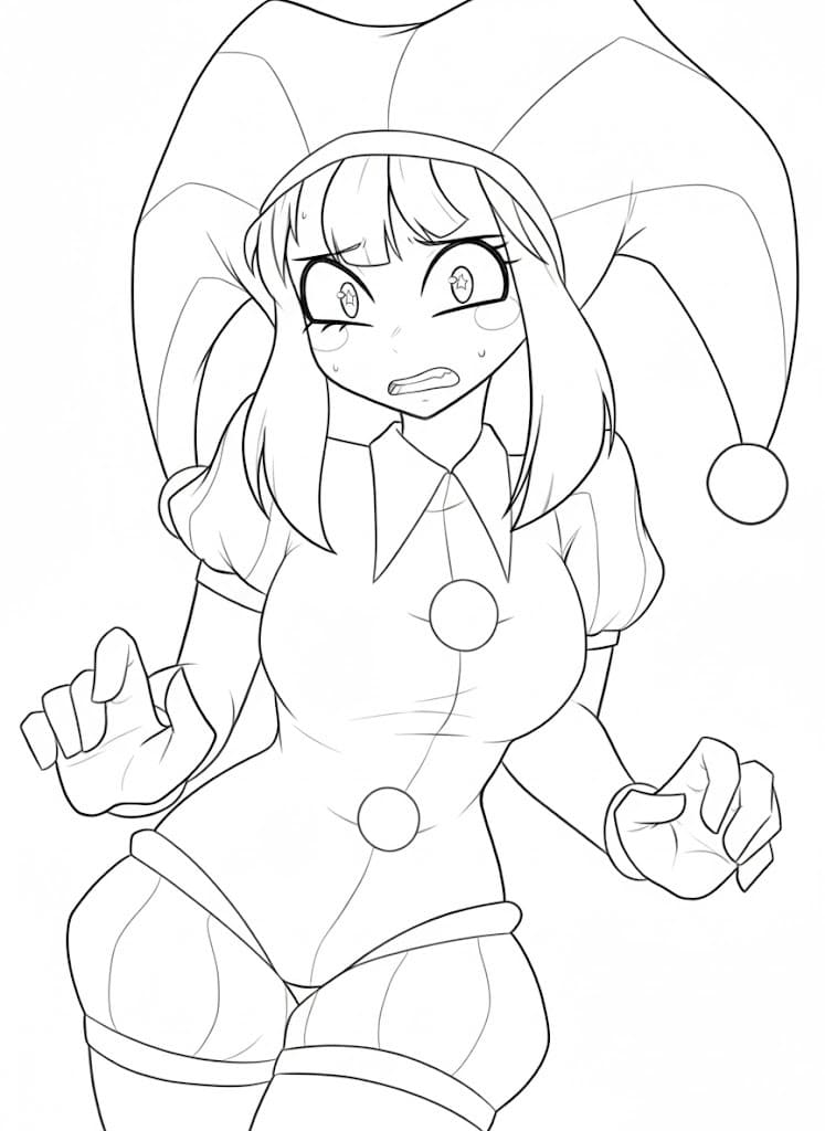 Tekenen Pomni gratis