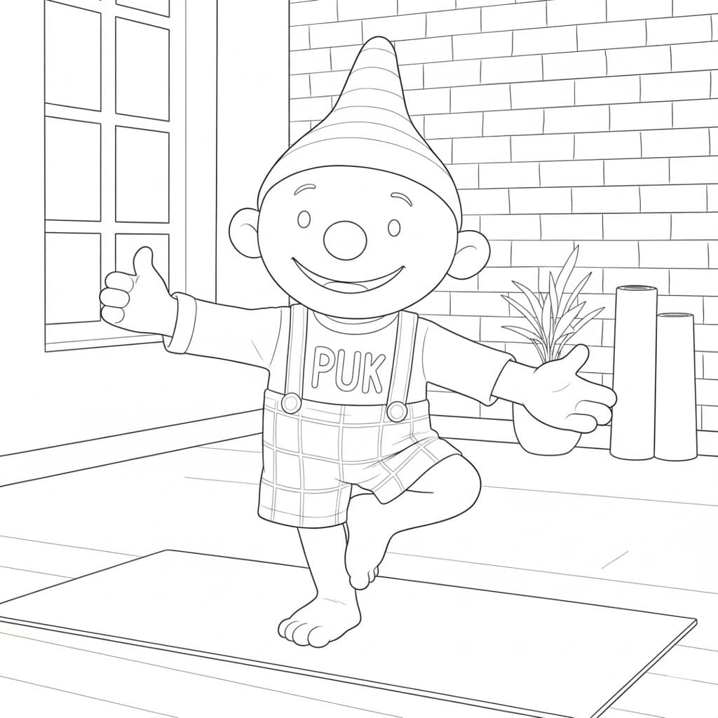 Tekenen Puk afdrukbaar basis