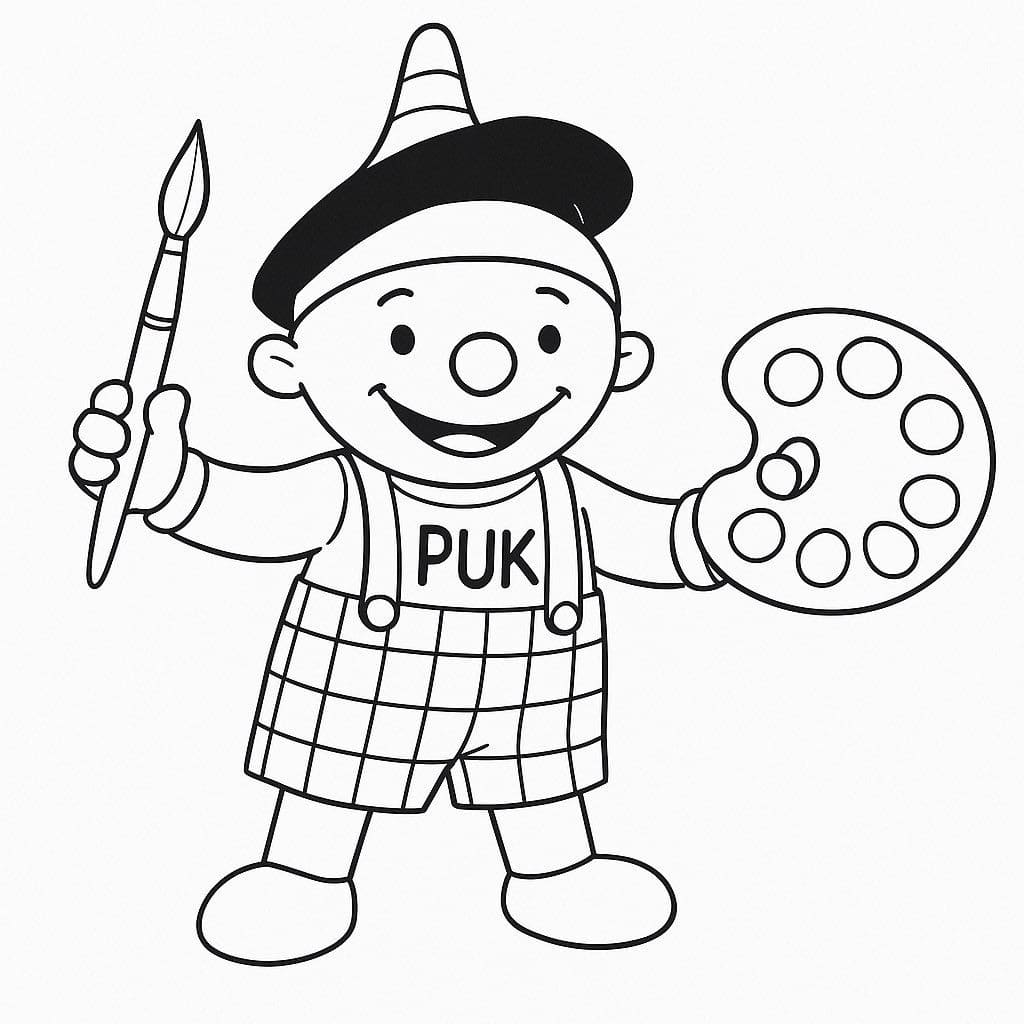 Tekenen Puk afdrukbaar