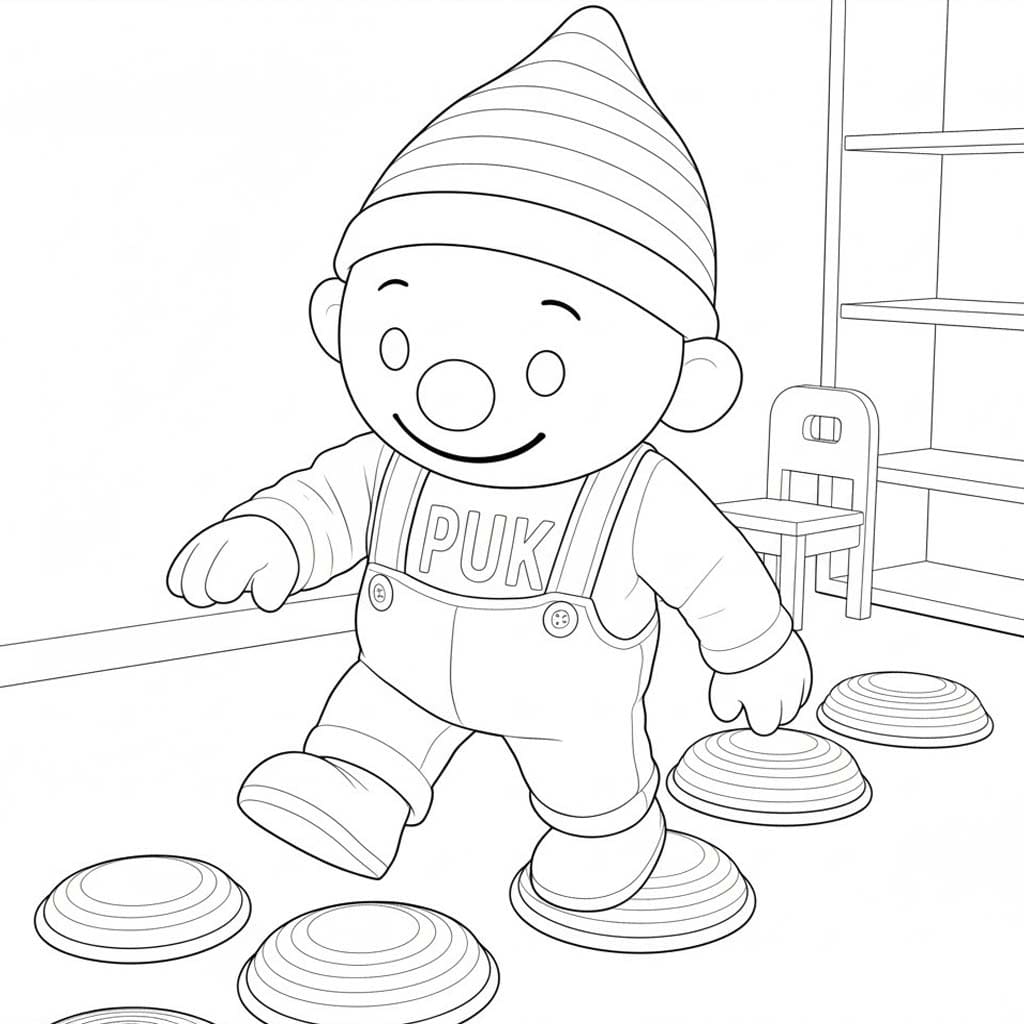Tekenen Puk gratis afdrukbaar basis
