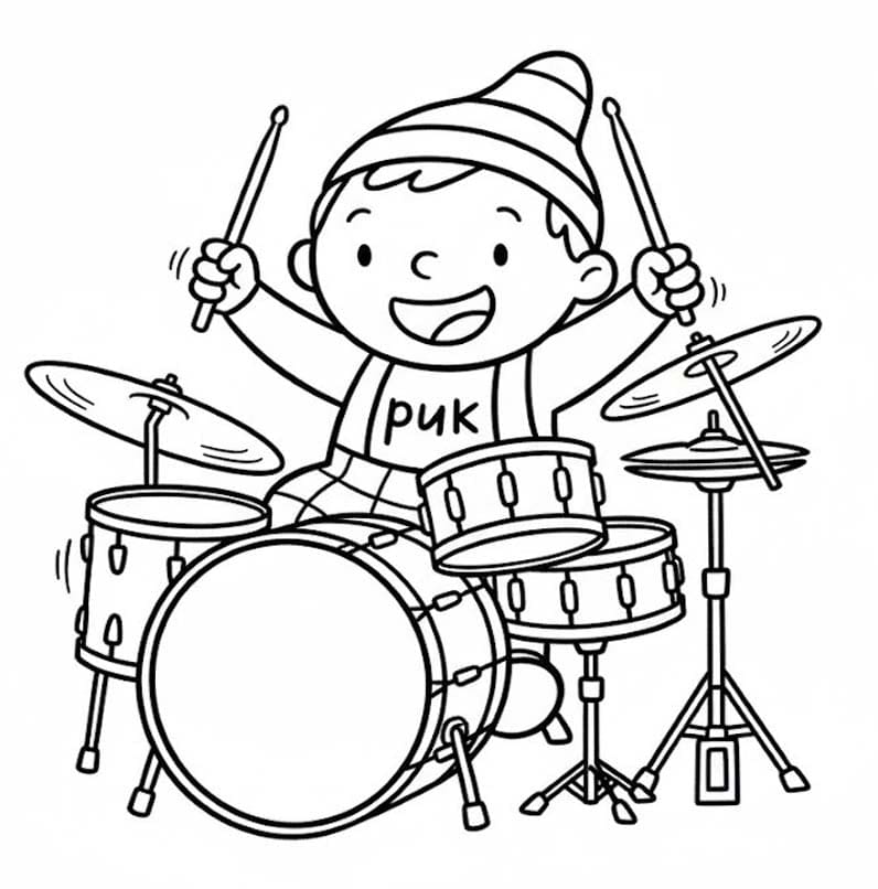 Tekenen Puk voor kinderen