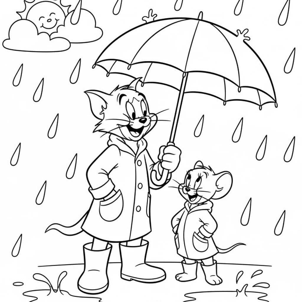 Tekenen Regen eenvoudig