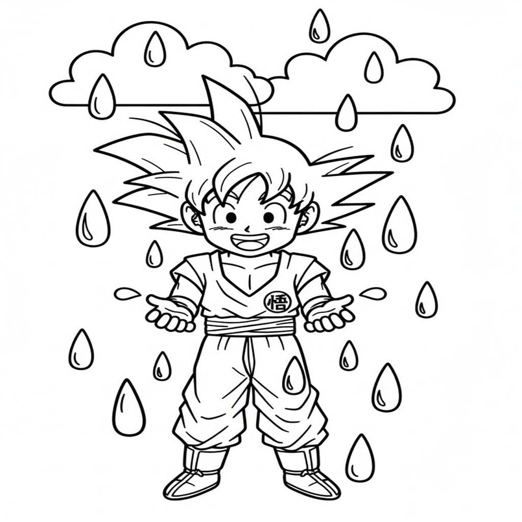 Tekenen Regen gratis afdrukbaar voor kinderen