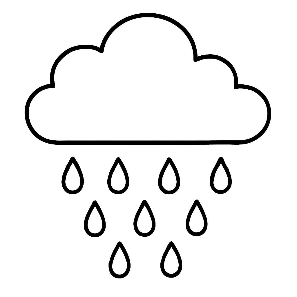 Tekenen Regen gratis