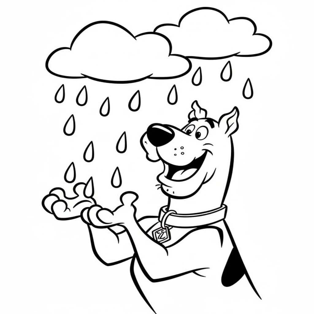 Tekenen Regen simpel