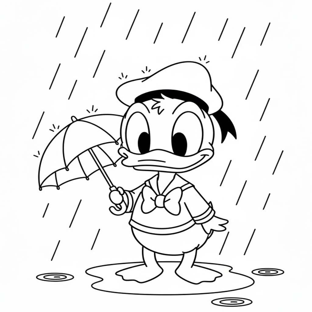 Tekenen Regen voor kinderen