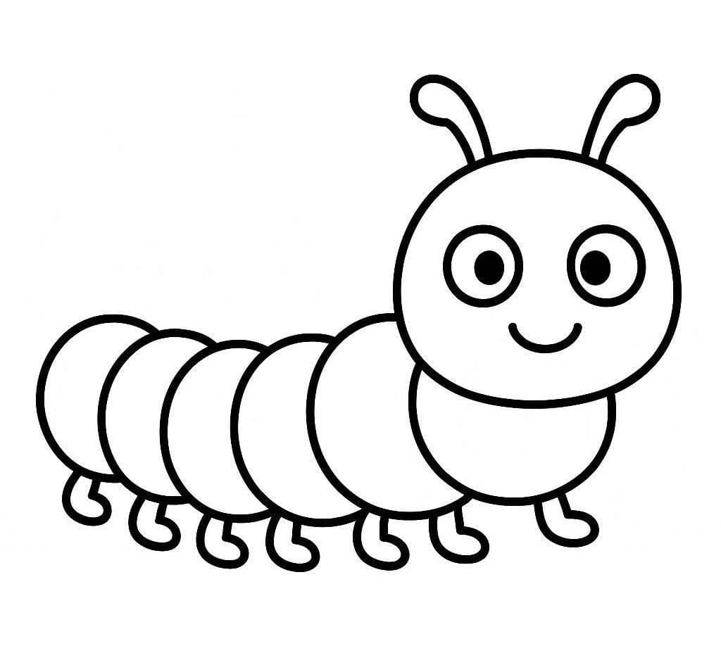 Tekenen Rups gratis voor kinderen