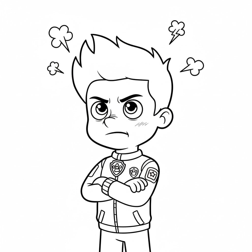 Tekenen Ryder Paw Patrol 2