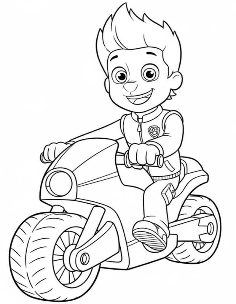 Tekenen Ryder Paw Patrol 3