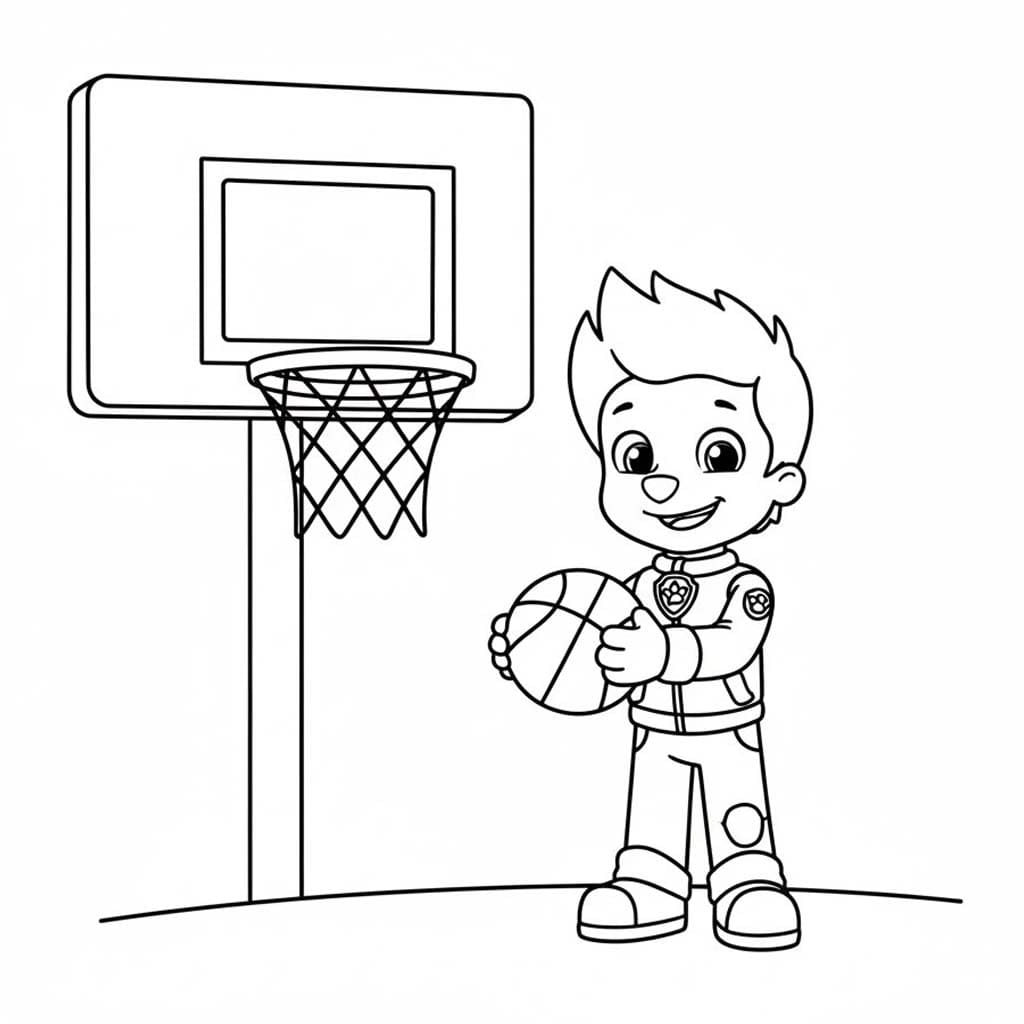 Tekenen Ryder Paw Patrol 5