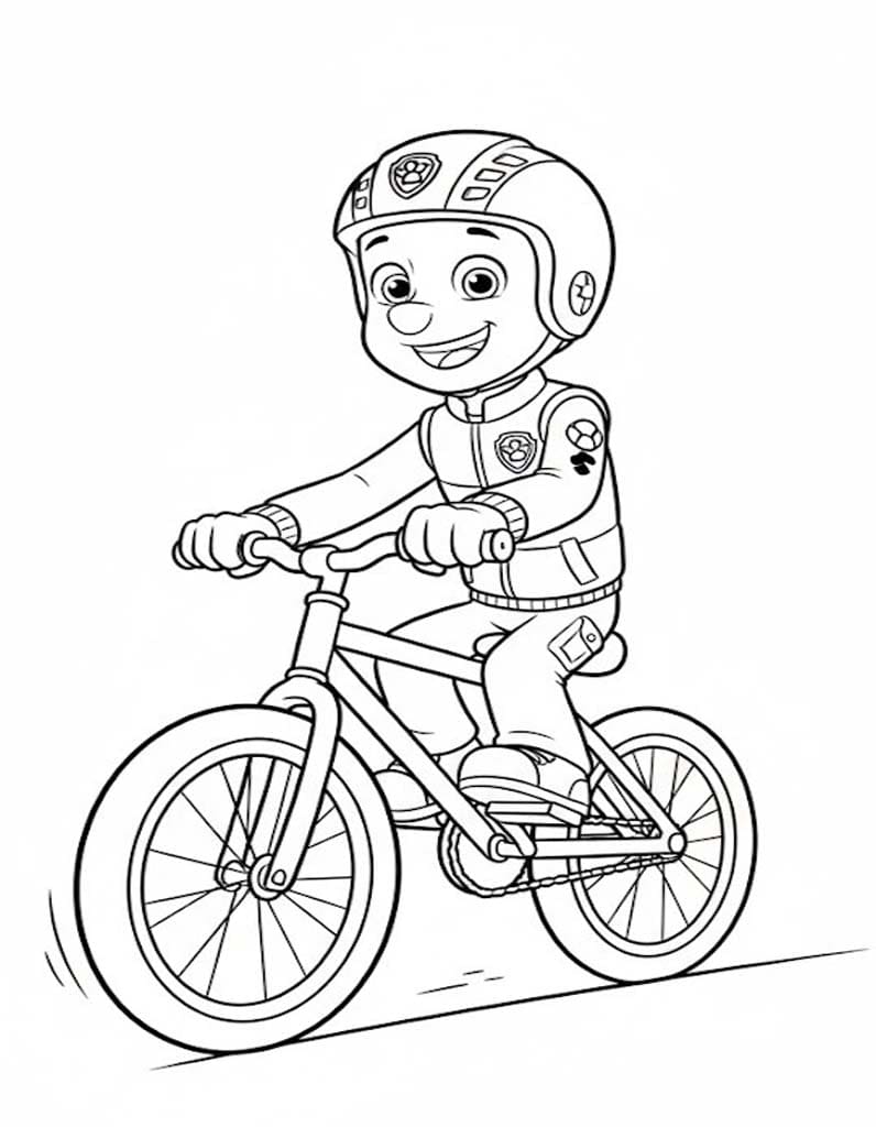 Tekenen Ryder Paw Patrol 6