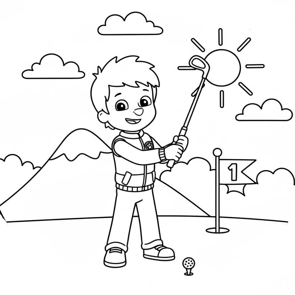 Tekenen Ryder Paw Patrol 7