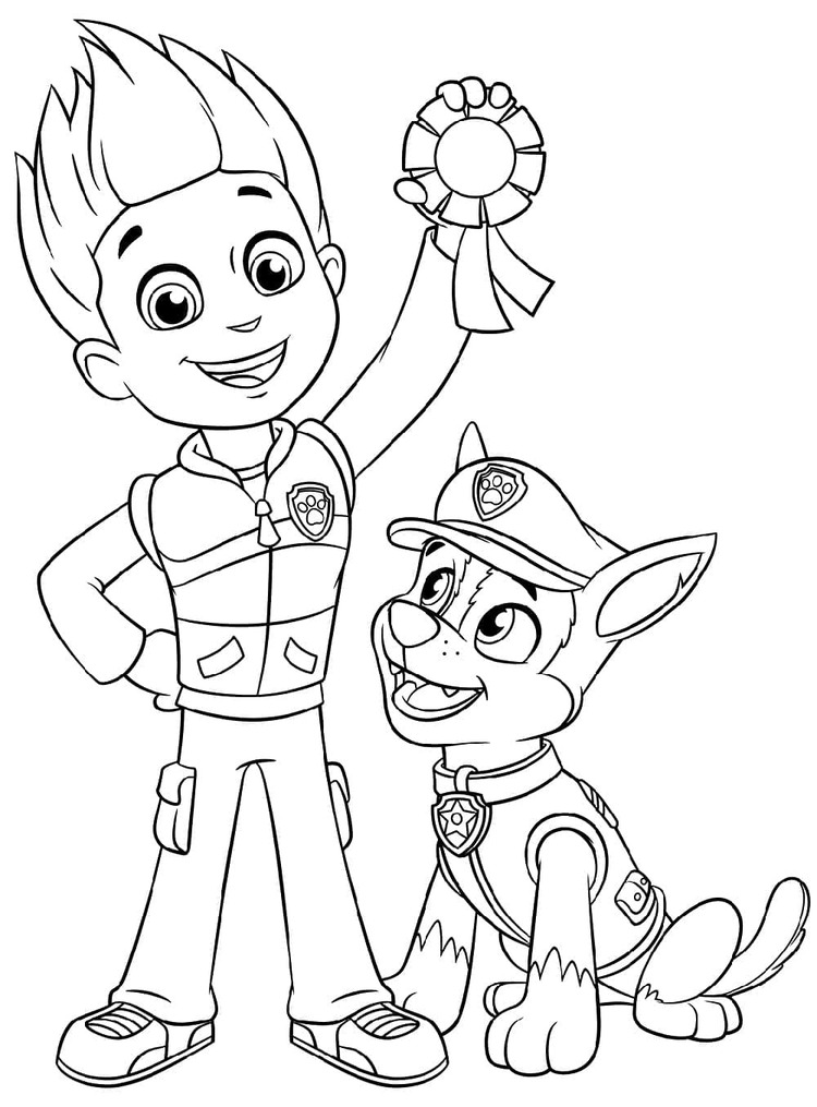 Tekenen Ryder Paw Patrol eenvoudig
