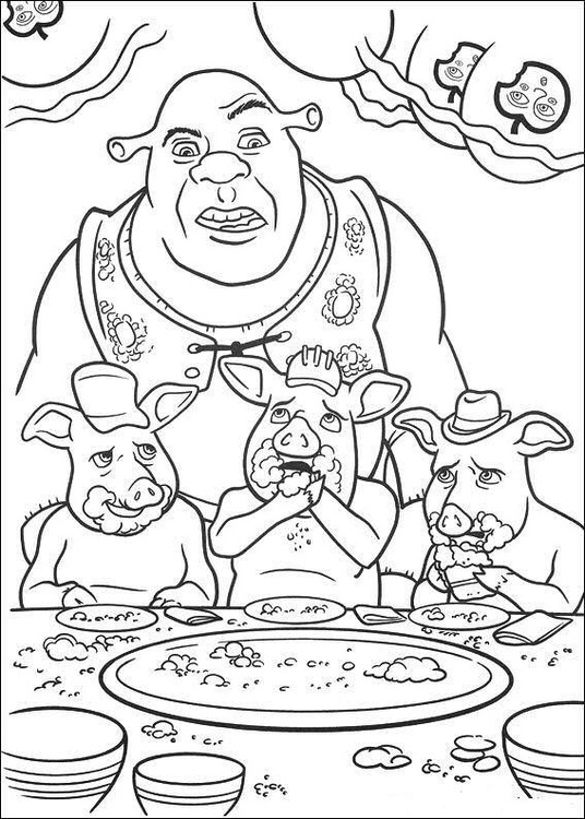 Tekenen Shrek gratis basis