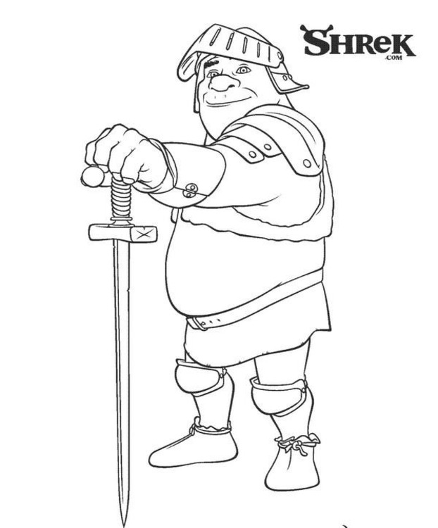 Tekenen Shrek voor kinderen