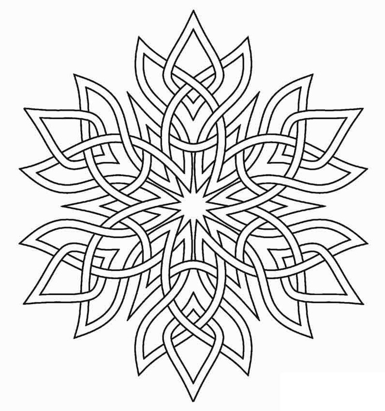 Tekenen Sneeuwvlok gratis