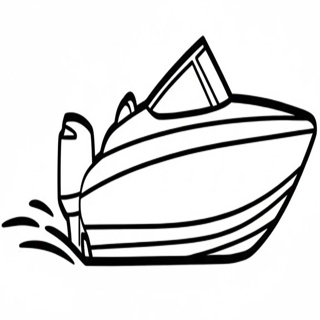 Tekenen Speedboot