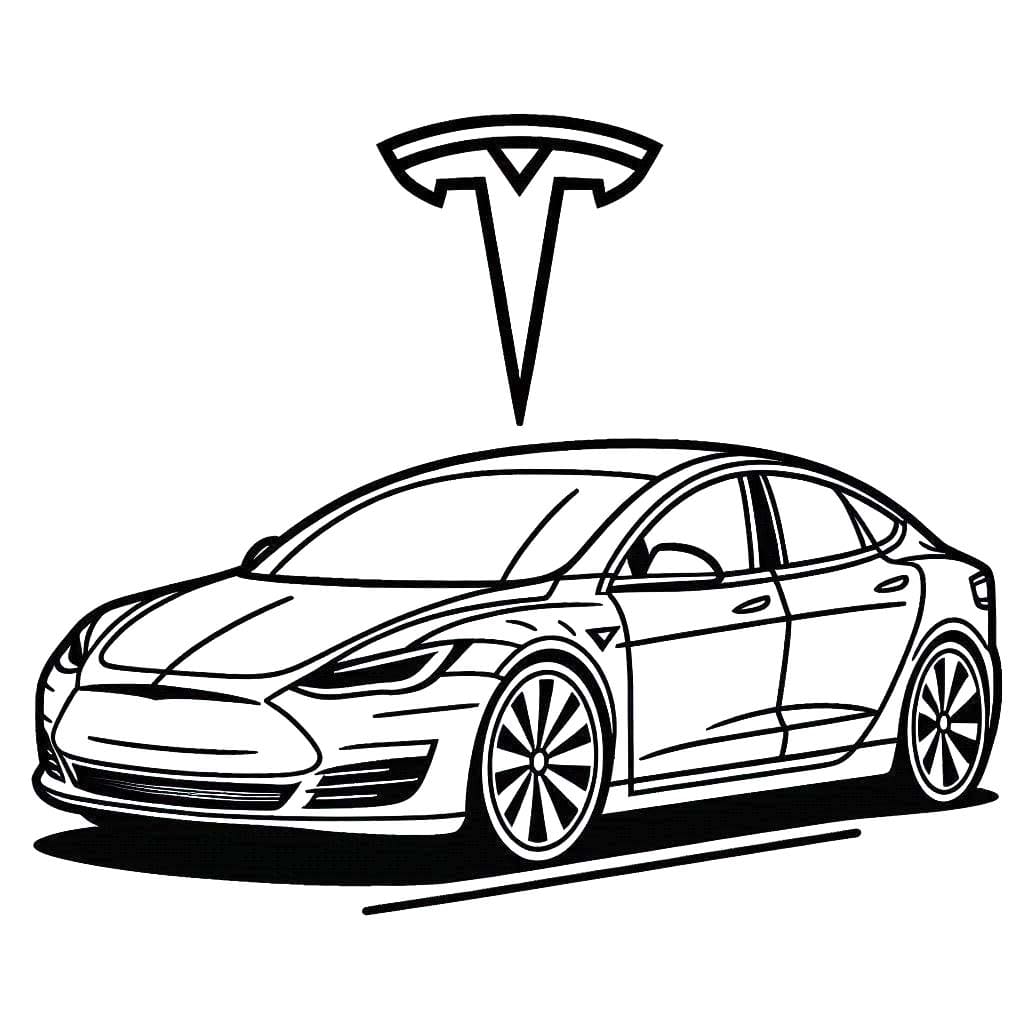 Tekenen Tesla gratis basis