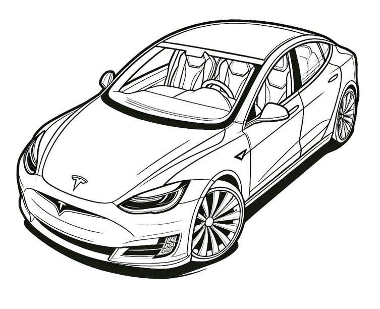 Tekenen Tesla gratis