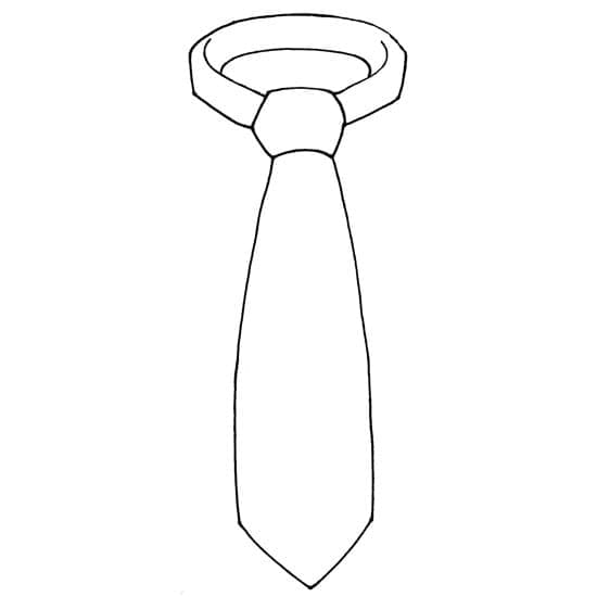 Tekening van Stropdas 5