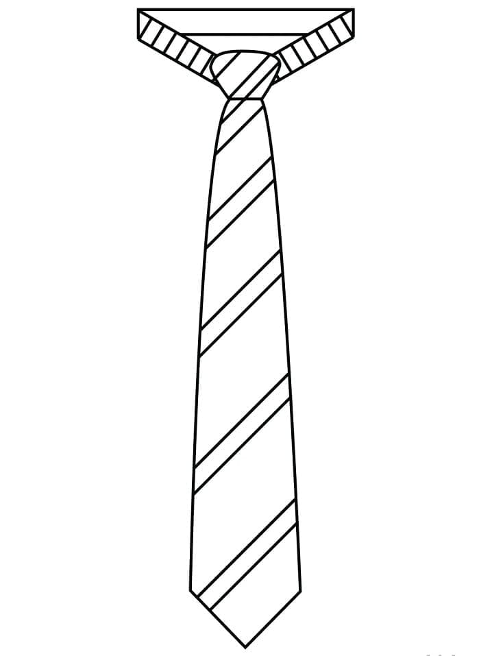 Tekening van Stropdas eenvoudig