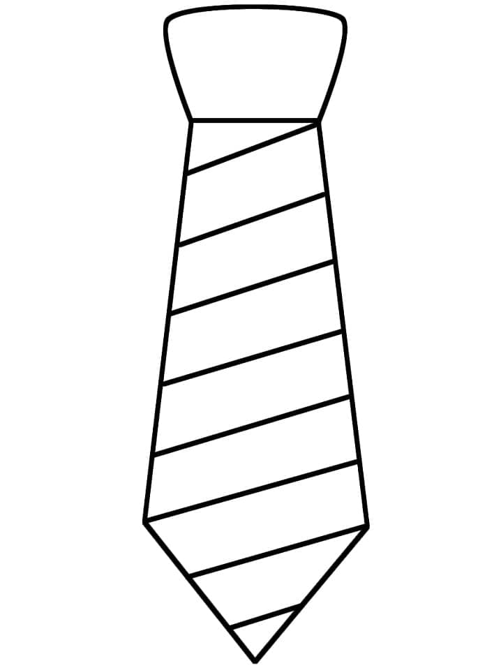 Tekening van Stropdas gratis eenvoudig