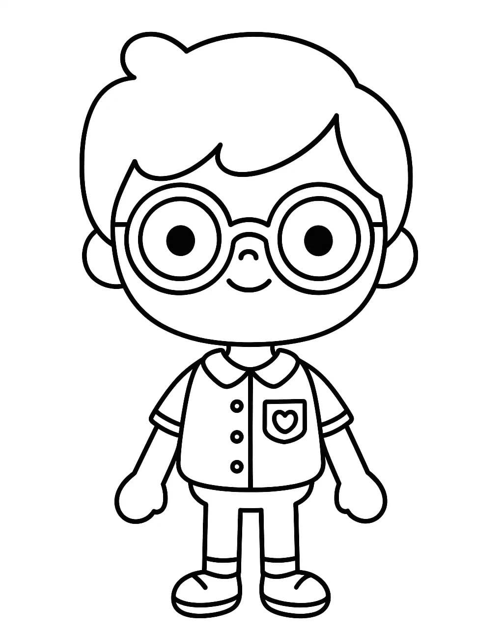 Toca Boca gratis afdrukbaar voor kinderen