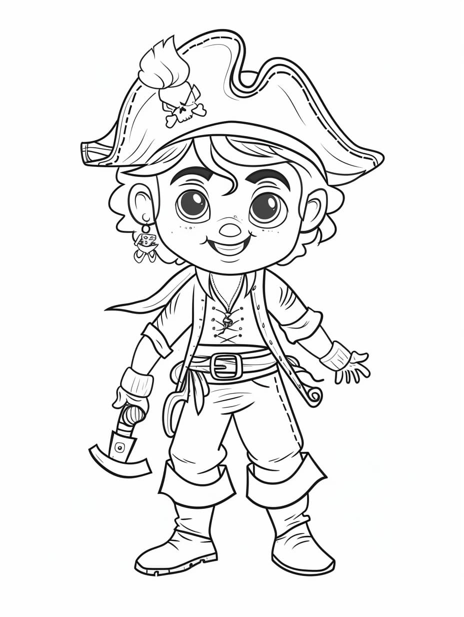 Afbeelding Piraten gratis afdrukbaar