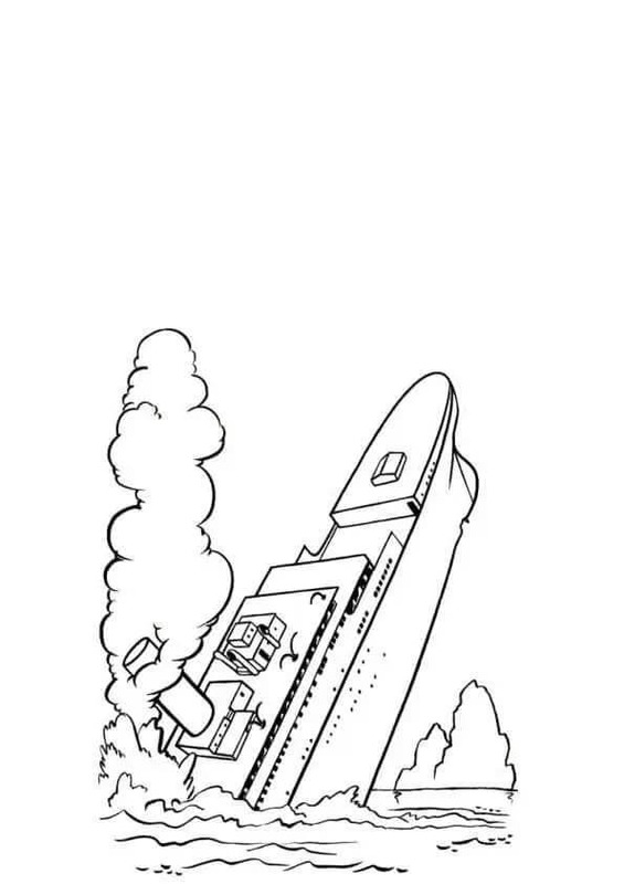 Afbeelding Titanic gratis afdrukbaar