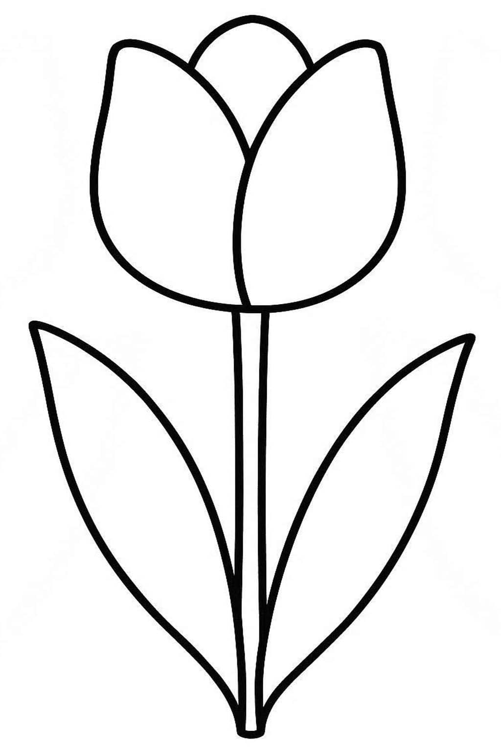 Afbeelding Tulpen afdrukbaar