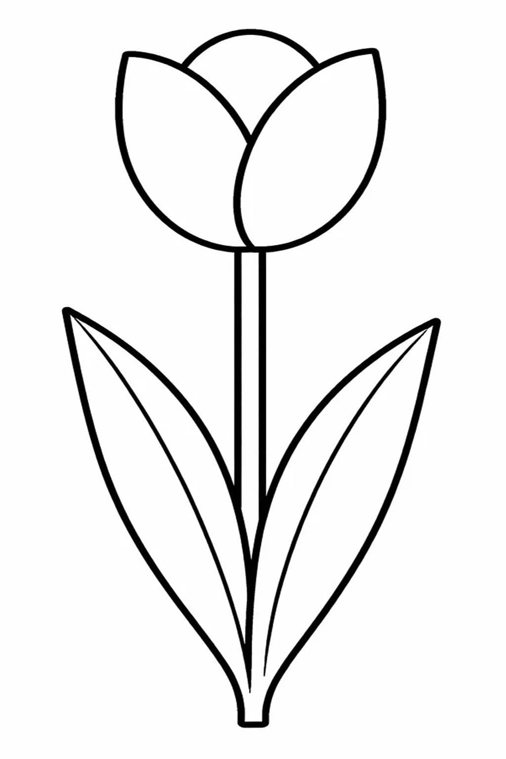 Afbeelding Tulpen printbaar