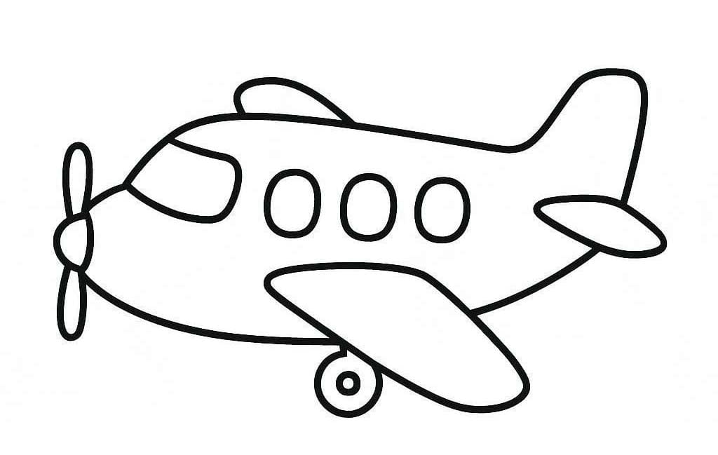 Afbeelding Vliegtuig afdrukbaar