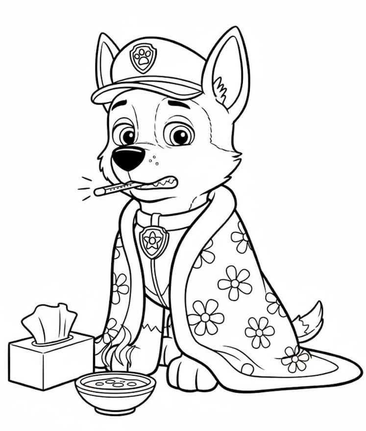 Chase Paw Patrol afdrukbaar