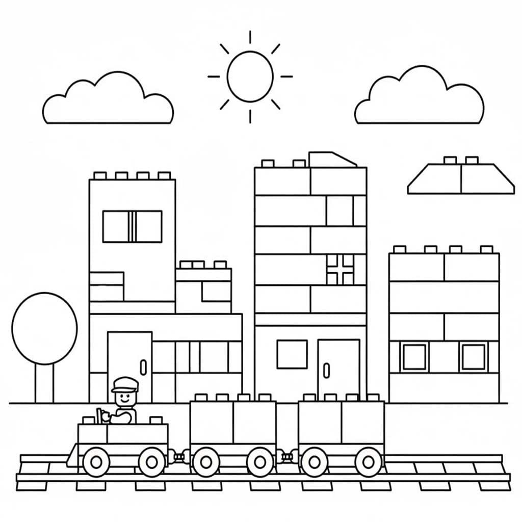 Lego City afdrukbaar