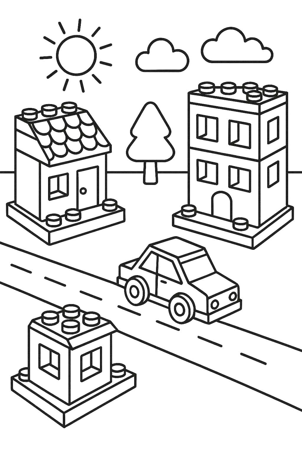 Lego City afdrukbaar voor kinderen