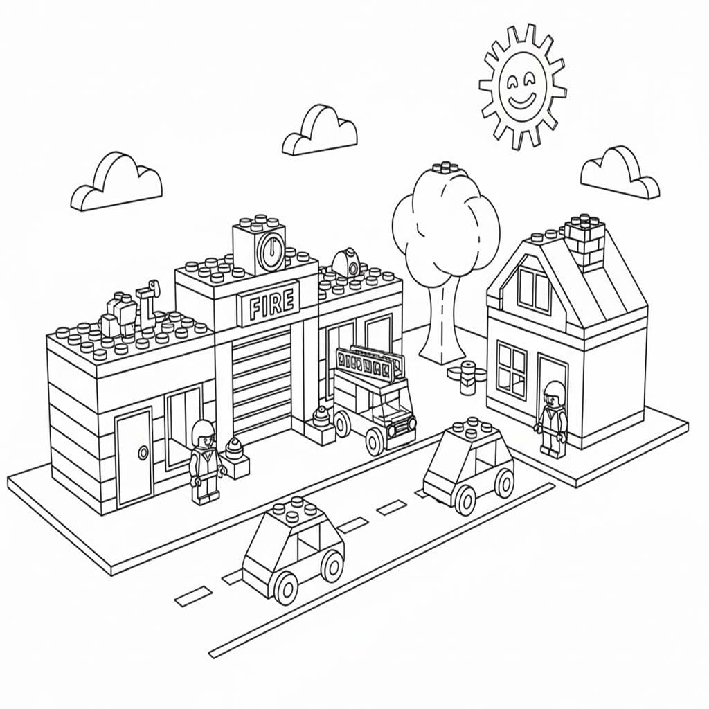 Lego City gratis afdrukbaar