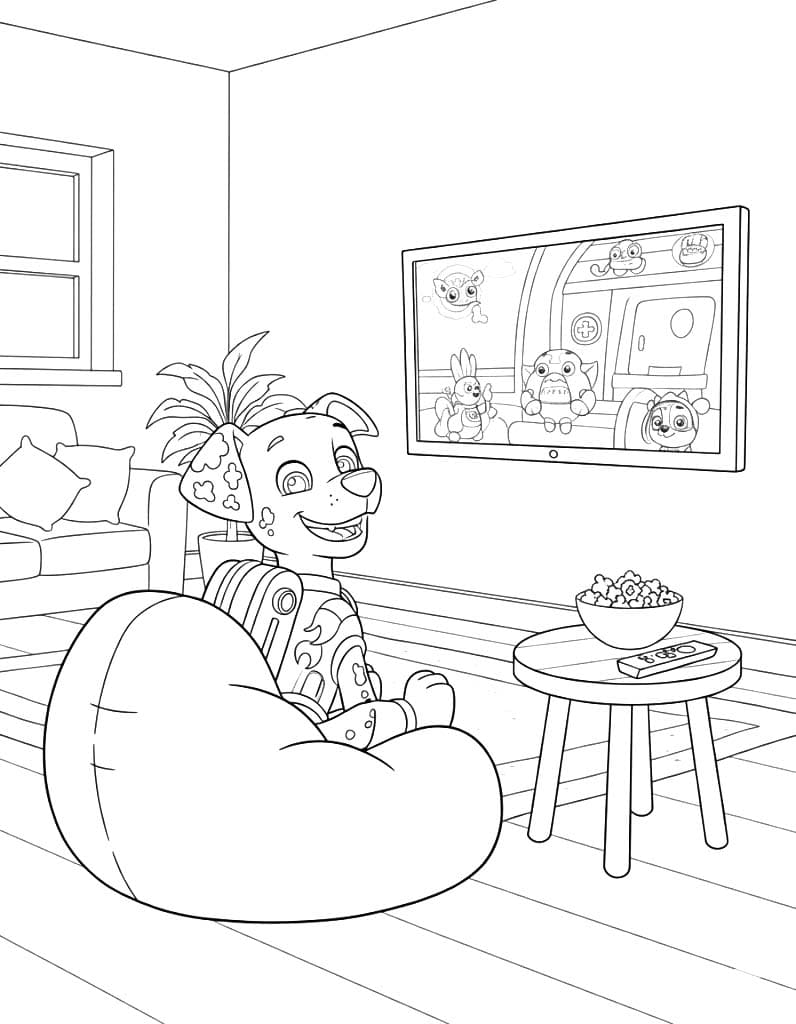 Marshall Paw Patrol afdrukbaar voor kinderen