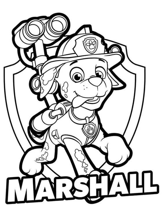 Marshall Paw Patrol gratis eenvoudig