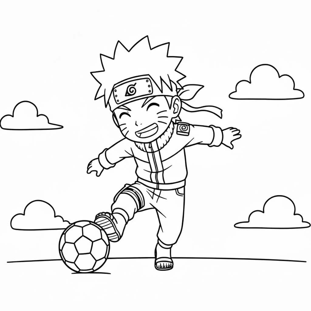 Naruto spelen Voetbal