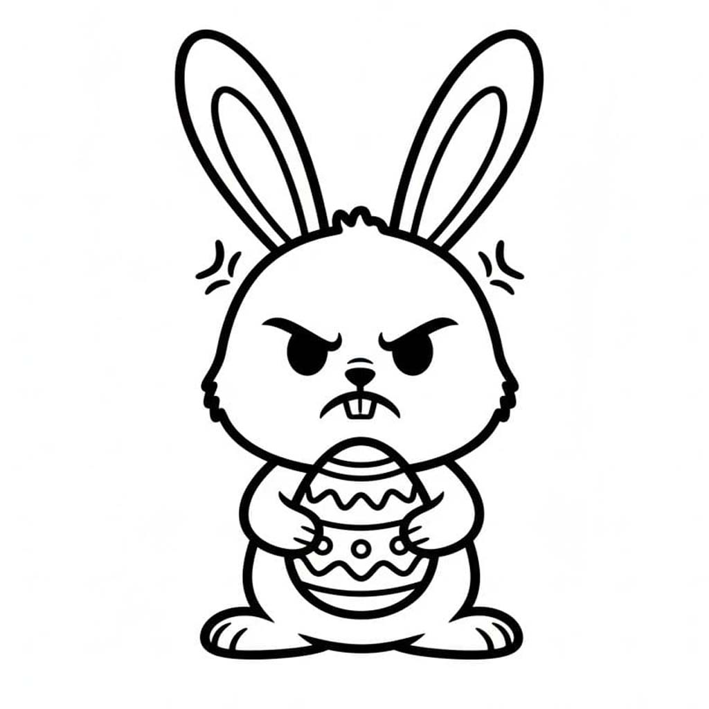 Paashaas afdrukbaar voor kinderen