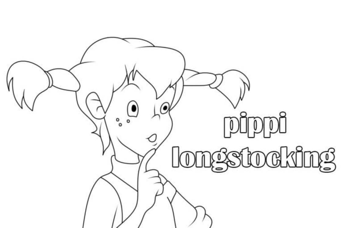 Pippi Langkous afdrukbaar basis